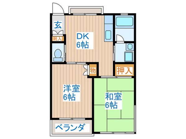 アーバンドエル烏山の物件間取画像